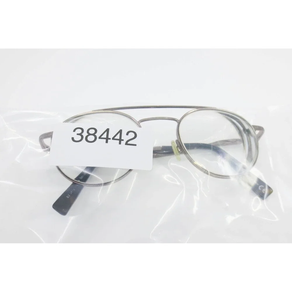 Ermenegildo Zegna EZ5113 038 Aviator Eyeglass Frames Gunmetal Tortoise Italy